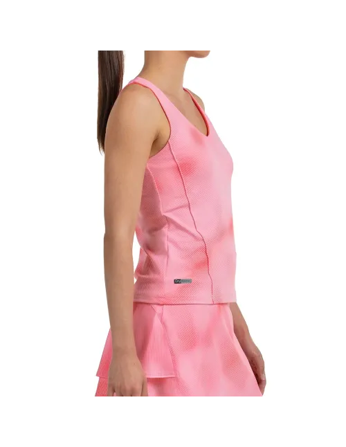 CAMISETA SIN MANGAS BULLPADEL MUJER DAN 711 CHICLE | Ofertas de pádel